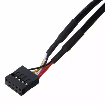Материнская плата USB 9Pin Заголовок 1-4 Разветвитель порта Множитель 30 см Удлинительный кабель
